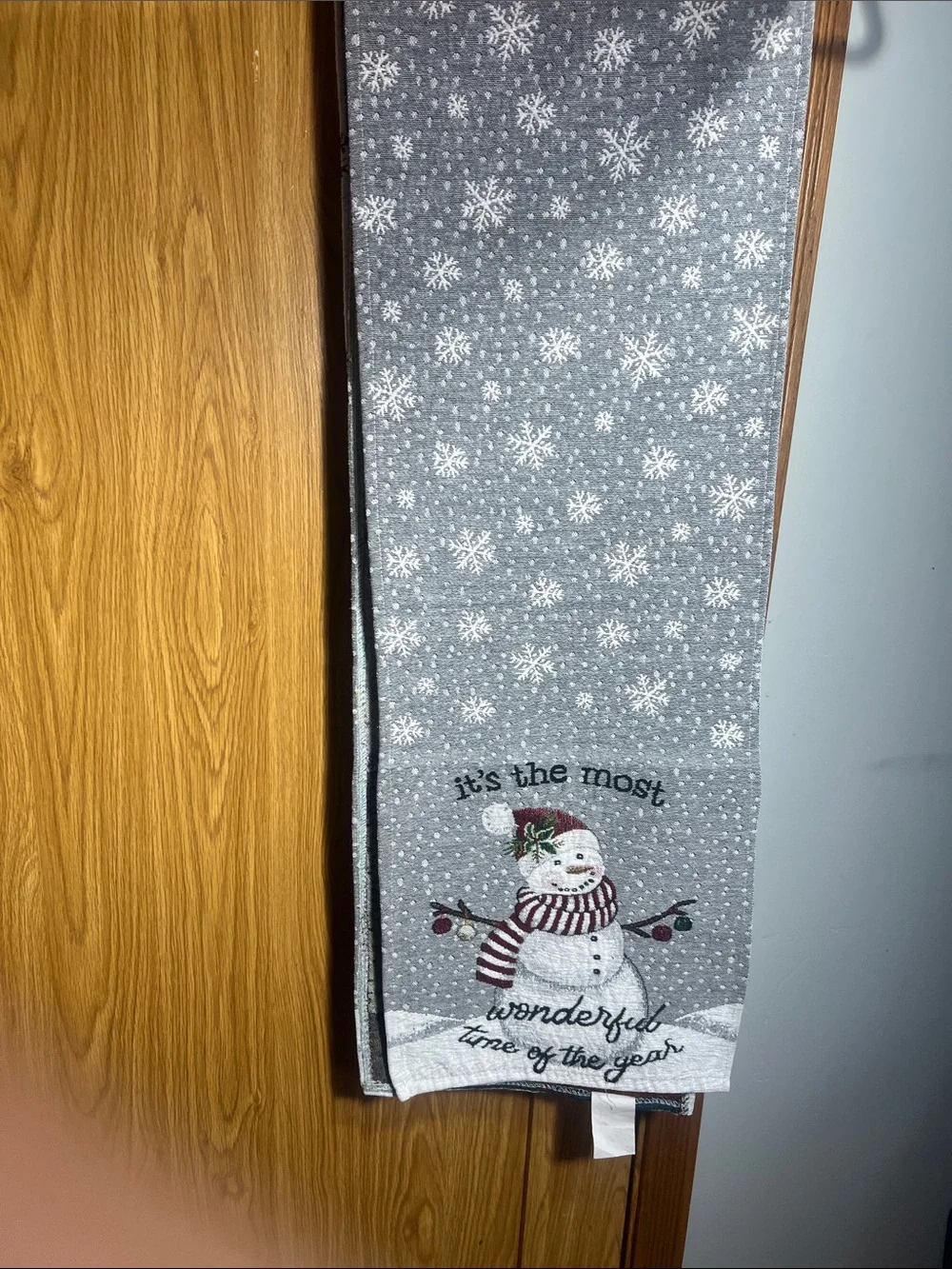 2 Holiday table runners with Red Snowflake & Vintage Truck Design